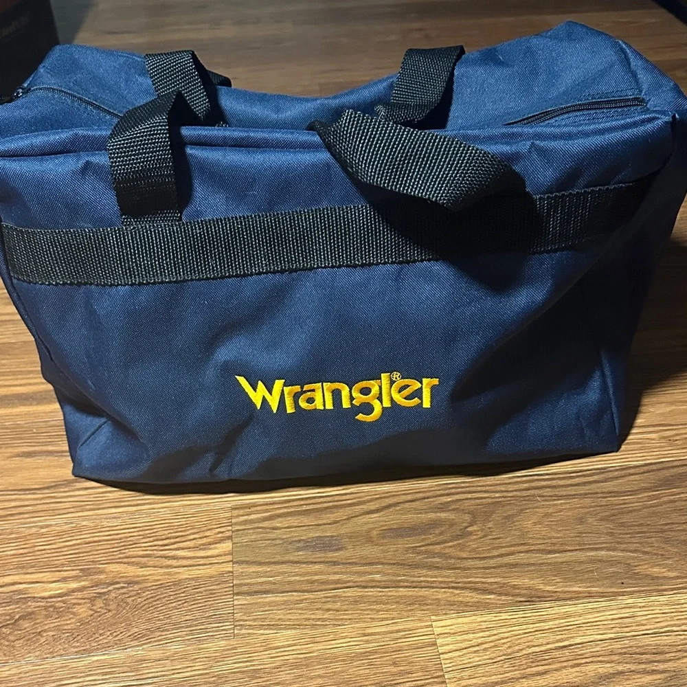 Vintage Tractor Supply Co × Wrangler Embroidered Duffel Bag – Employee Promo